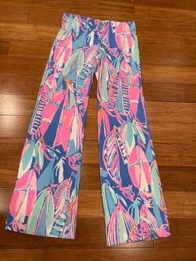 Lilly Pulitzer Pink Blue Green Printed Jumpsuit
